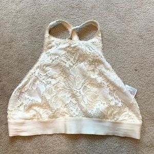 Urban Outfitters white halter lace bralette